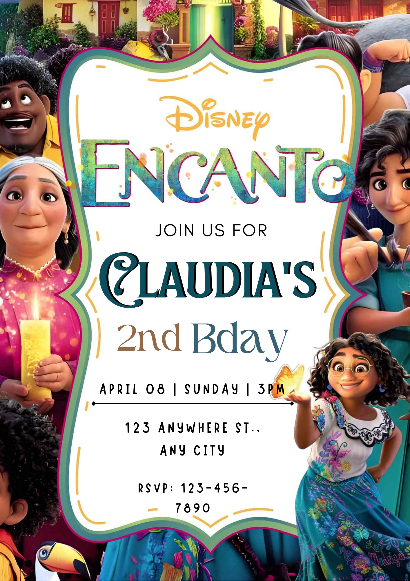 Encanto Birthday Invitation Template