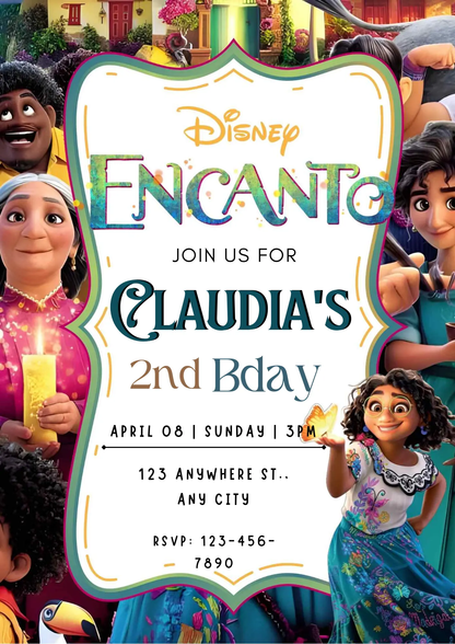 Encanto Birthday Invitation Template - CreativeRino