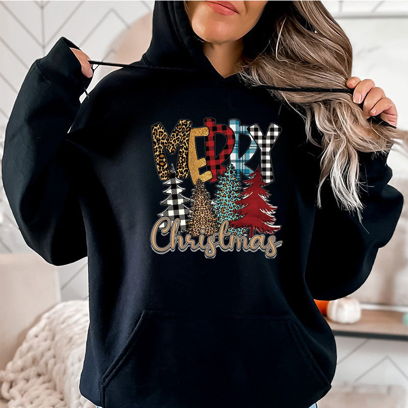 Cozy Christmas Fleece Hoodie for Women | Festive Graphic Pullover Sweatshirt with Drawstring | Ultimate Holiday Comfort Wear eprolo