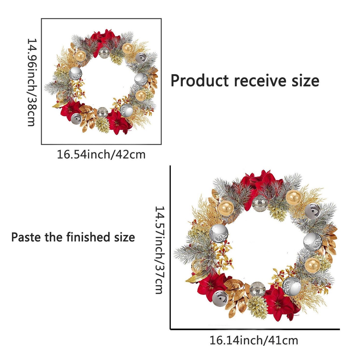 Christmas Wreath for Front Door Decor eprolo