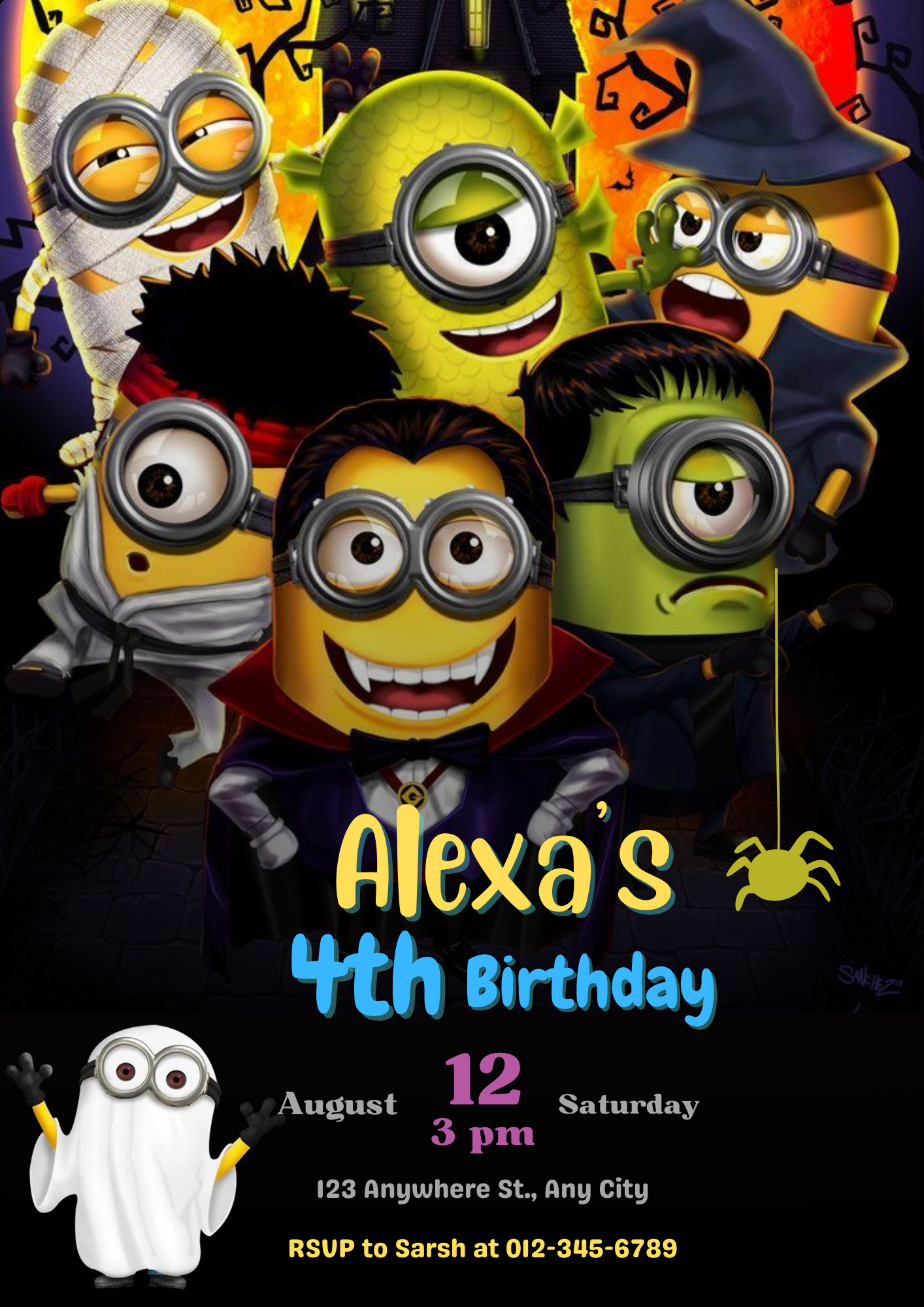 Minions Birthday Invitation Template