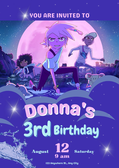 Kipo and the Age of Wonderbeasts Birthday Invitation Template - CreativeRino