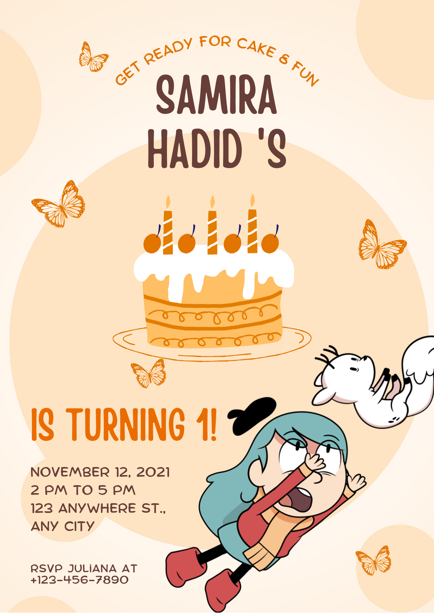 Hilda Birthday Invitation Template