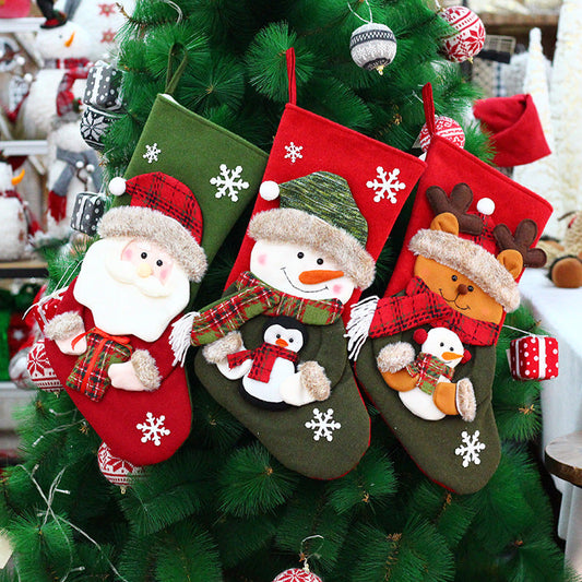 Multi-Use Festive Christmas Socks | Mini Stocking Gift Bags & Hanging Tree Pendants eprolo