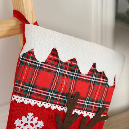 Cartoon Christmas Character Socks | 3D Santa, Elk & Snowman Gift Bag Pendants for Window & Tree Decoration eprolo