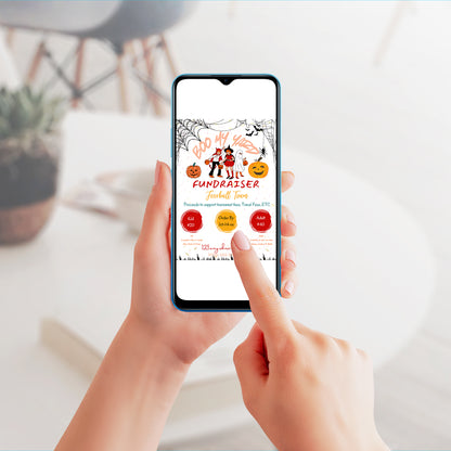 Boo my Yard Fundraiser Halloween Invitation Template - CreativeRino