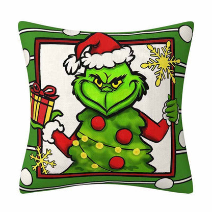 Grinch Christmas Pillow Cover Amazon Home Christmas Decoration Cushion Sofa Pillowcase Combination eprolo