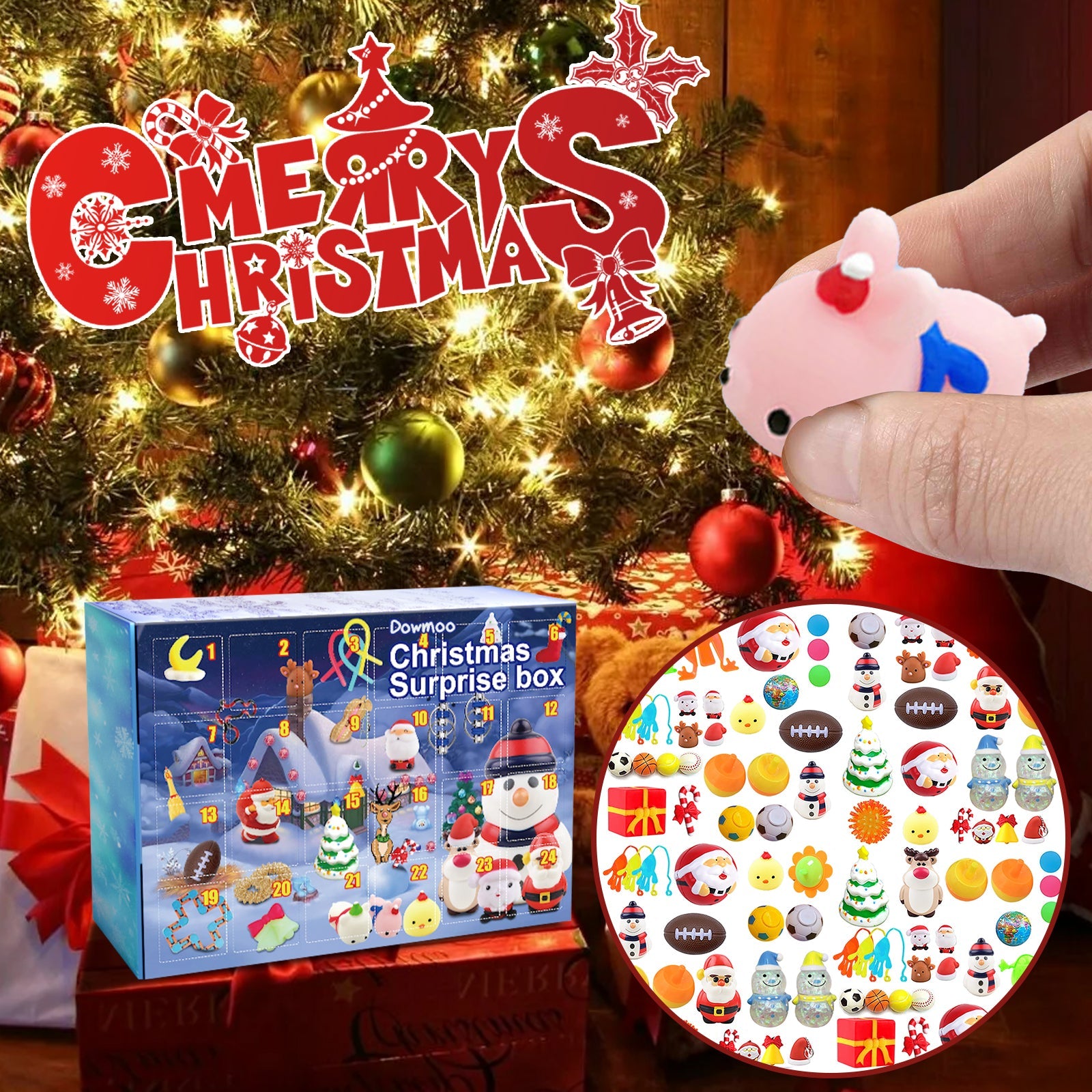 Christmas Blind Box Advent Calendar (24 Surprises) | Anti-Stress Fidget & Relief Toy Gift Set eprolo
