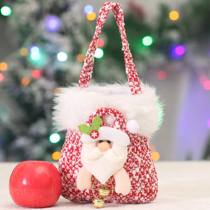 Festive Handheld Christmas Eve Apple Bag | Creative Candy & Gift Treat Pouch with Handle eprolo