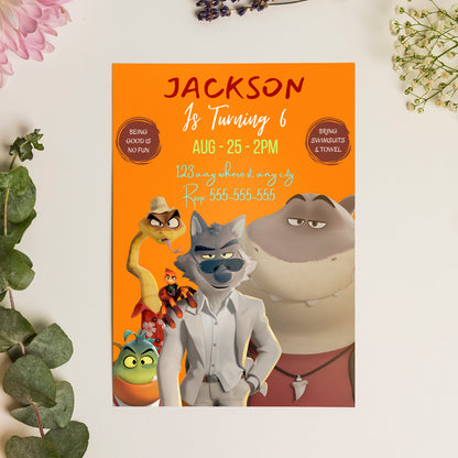 The Bad Guys Birthday Invitation Template - CreativeRino