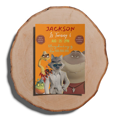 The Bad Guys Birthday Invitation Template - CreativeRino