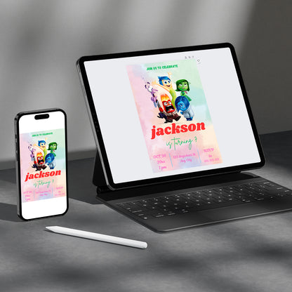 Inside Out Birthday Invitation Template - CreativeRino