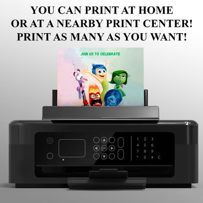 Inside Out Birthday Invitation Template - CreativeRino