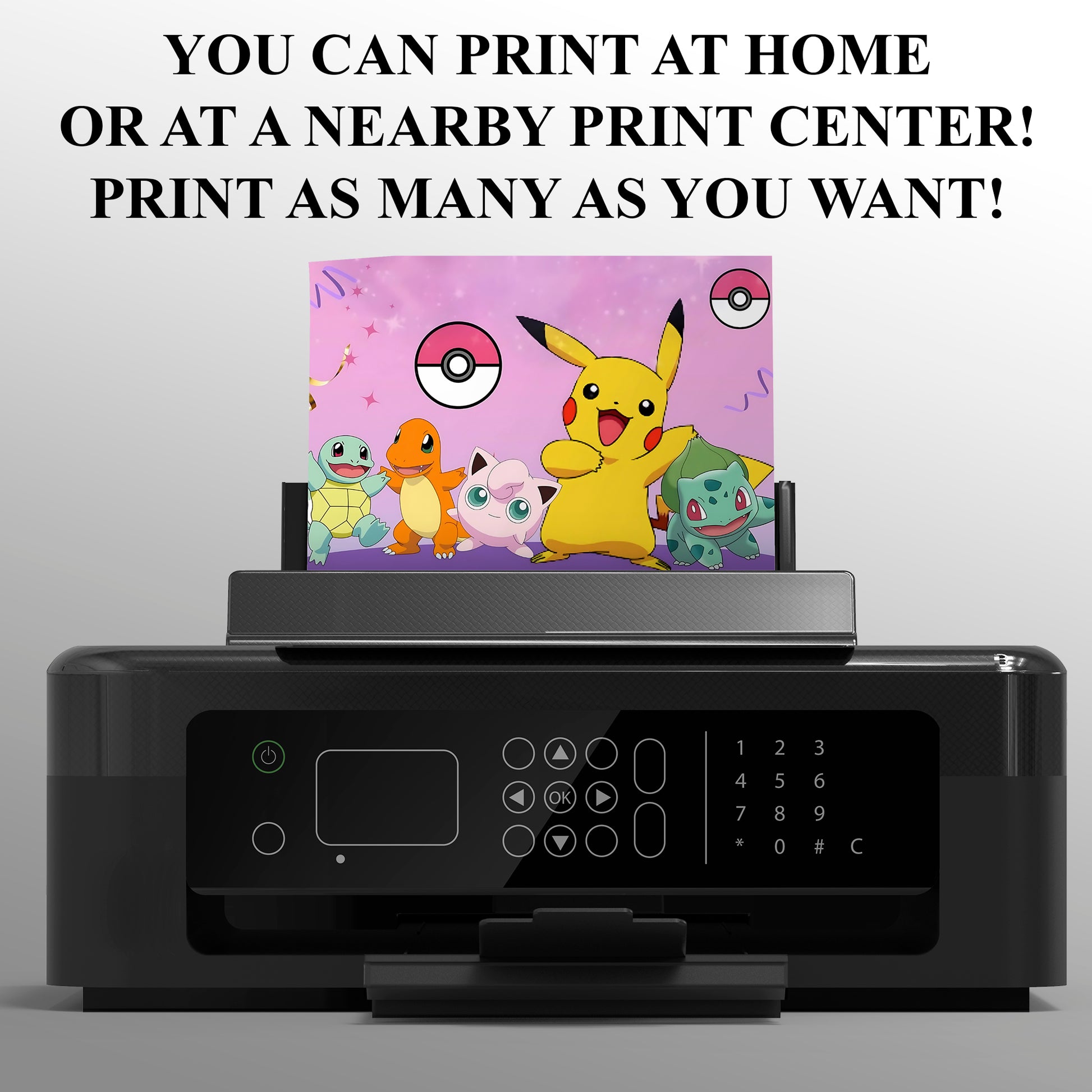 Pokemon Birthday Invitation Template - CreativeRino