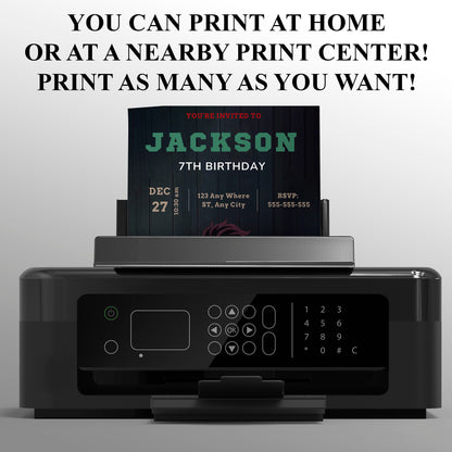 Demon Slayer Birthday Invitation Template - CreativeRino