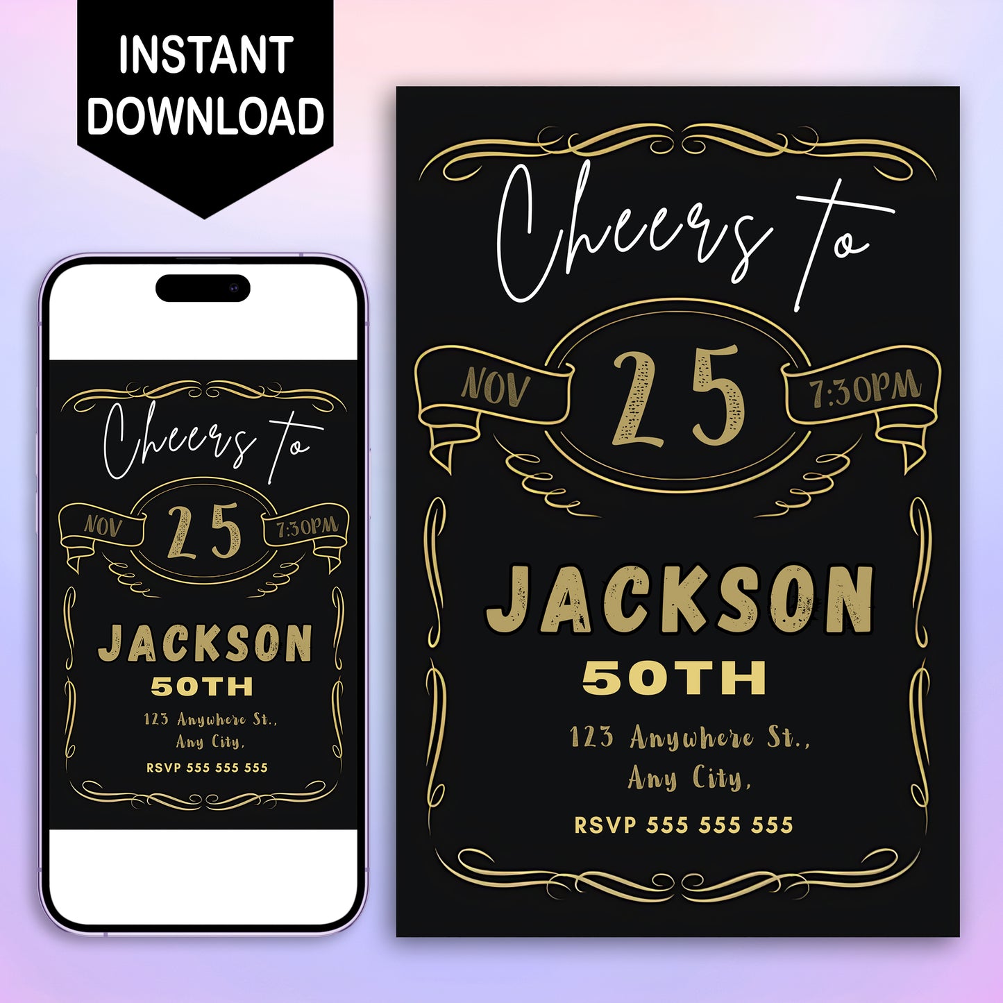 Beer Birthday Invitation Template - CreativeRino