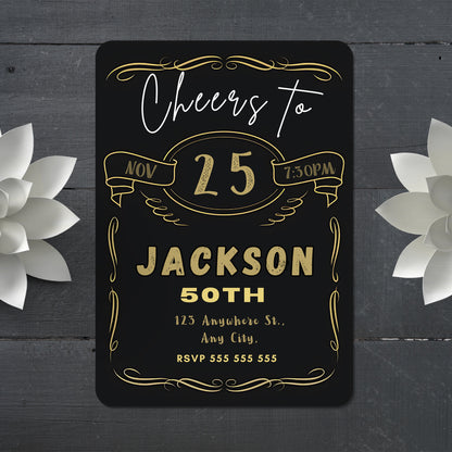 Beer Birthday Invitation Template - CreativeRino