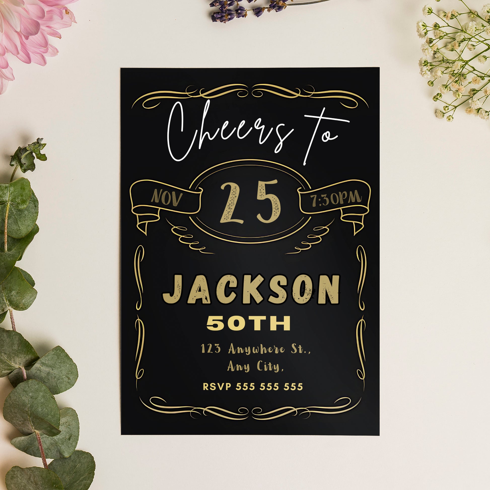 Beer Birthday Invitation Template - CreativeRino