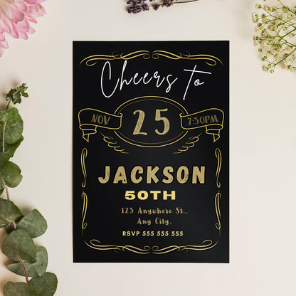 Beer Birthday Invitation Template - CreativeRino