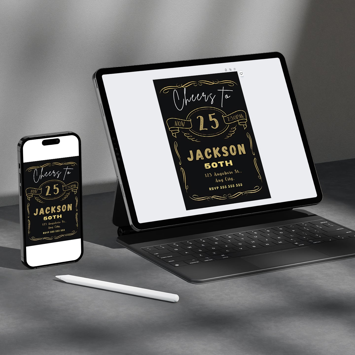 Beer Birthday Invitation Template - CreativeRino