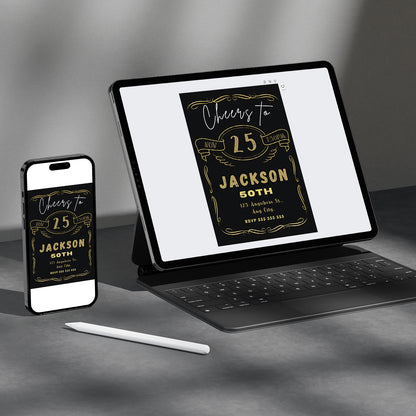 Beer Birthday Invitation Template - CreativeRino