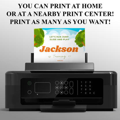 Playground Birthday Invitation Template - CreativeRino