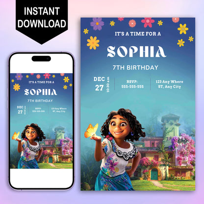 Encanto Birthday Invitation Template - CreativeRino