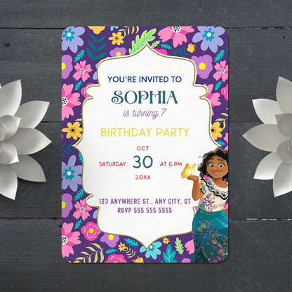 Encanto Birthday Invitation Template - CreativeRino
