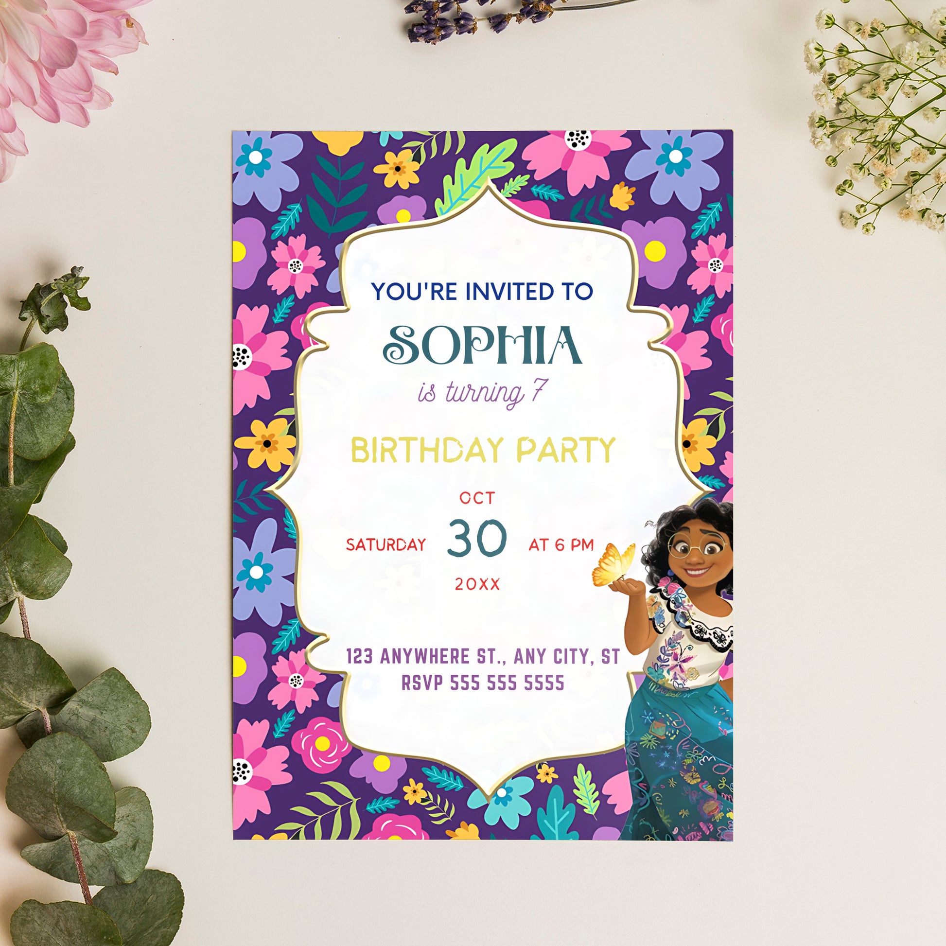 Encanto Birthday Invitation Template - CreativeRino