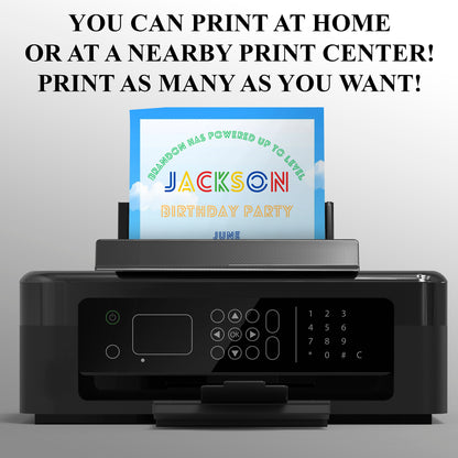 Super Mario Birthday Invitation Template - CreativeRino