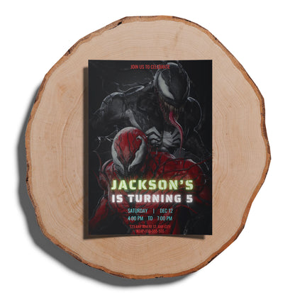 Venom The Last Dance Birthday Invitation Template - CreativeRino