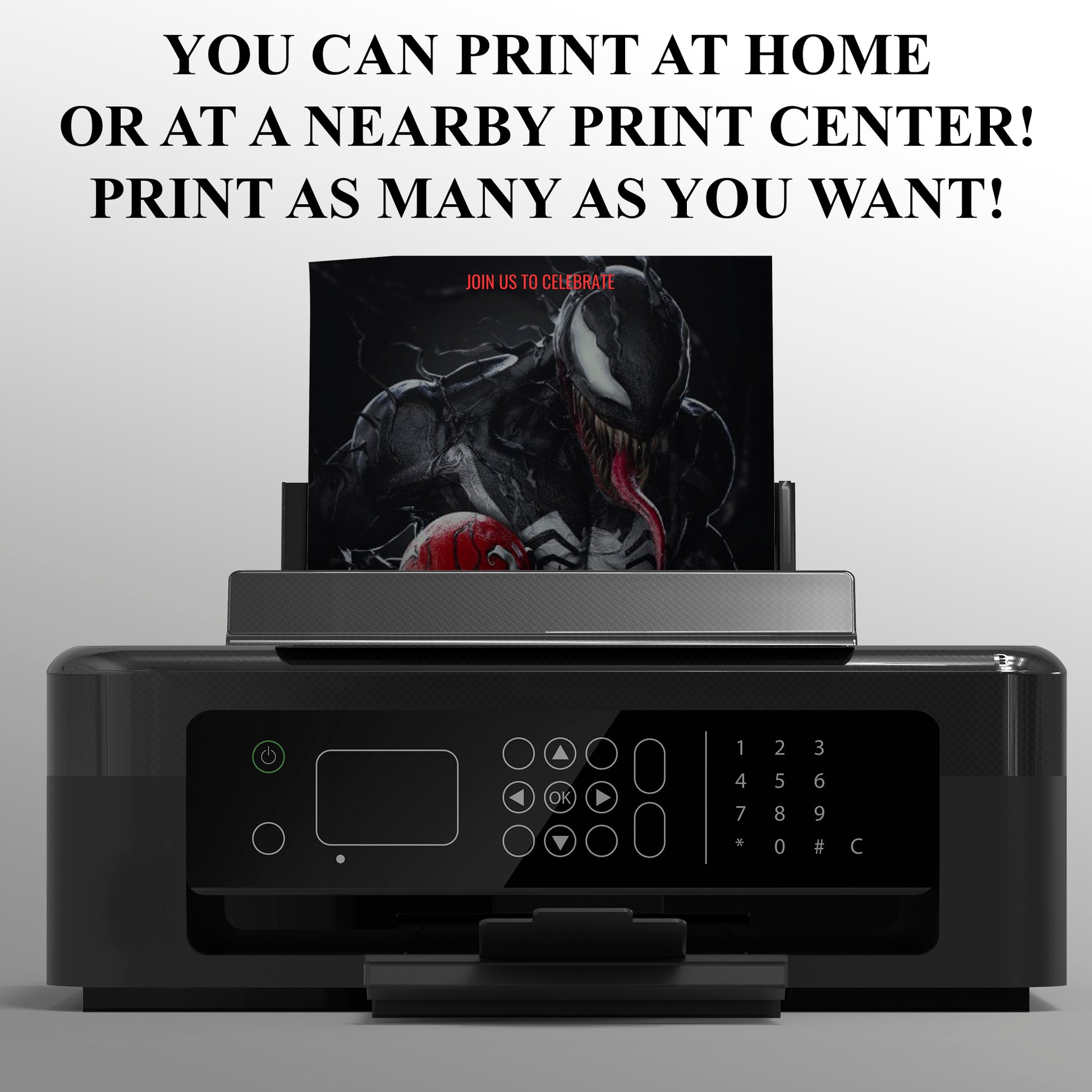 Venom The Last Dance Birthday Invitation Template - CreativeRino