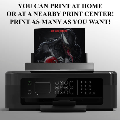 Venom The Last Dance Birthday Invitation Template - CreativeRino