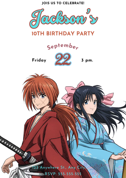 Tower Of God Birthday Invitation Template - CreativeRino