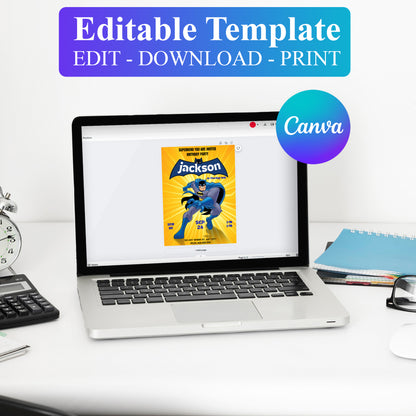 Batman Birthday Invitation Template - CreativeRino