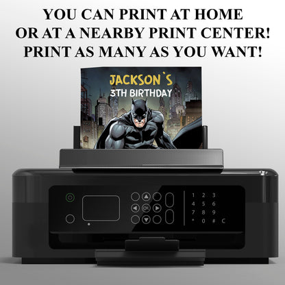 Batman Birthday Invitation Template - CreativeRino