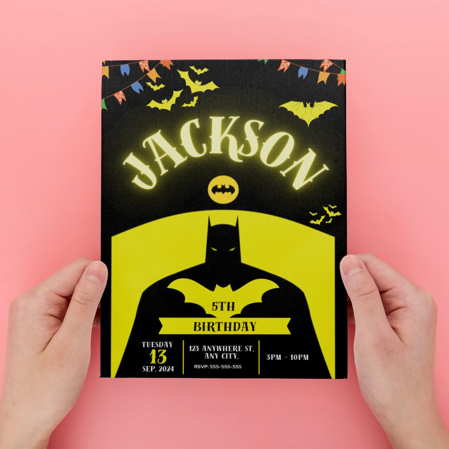 Batman Birthday Invitation Template - CreativeRino