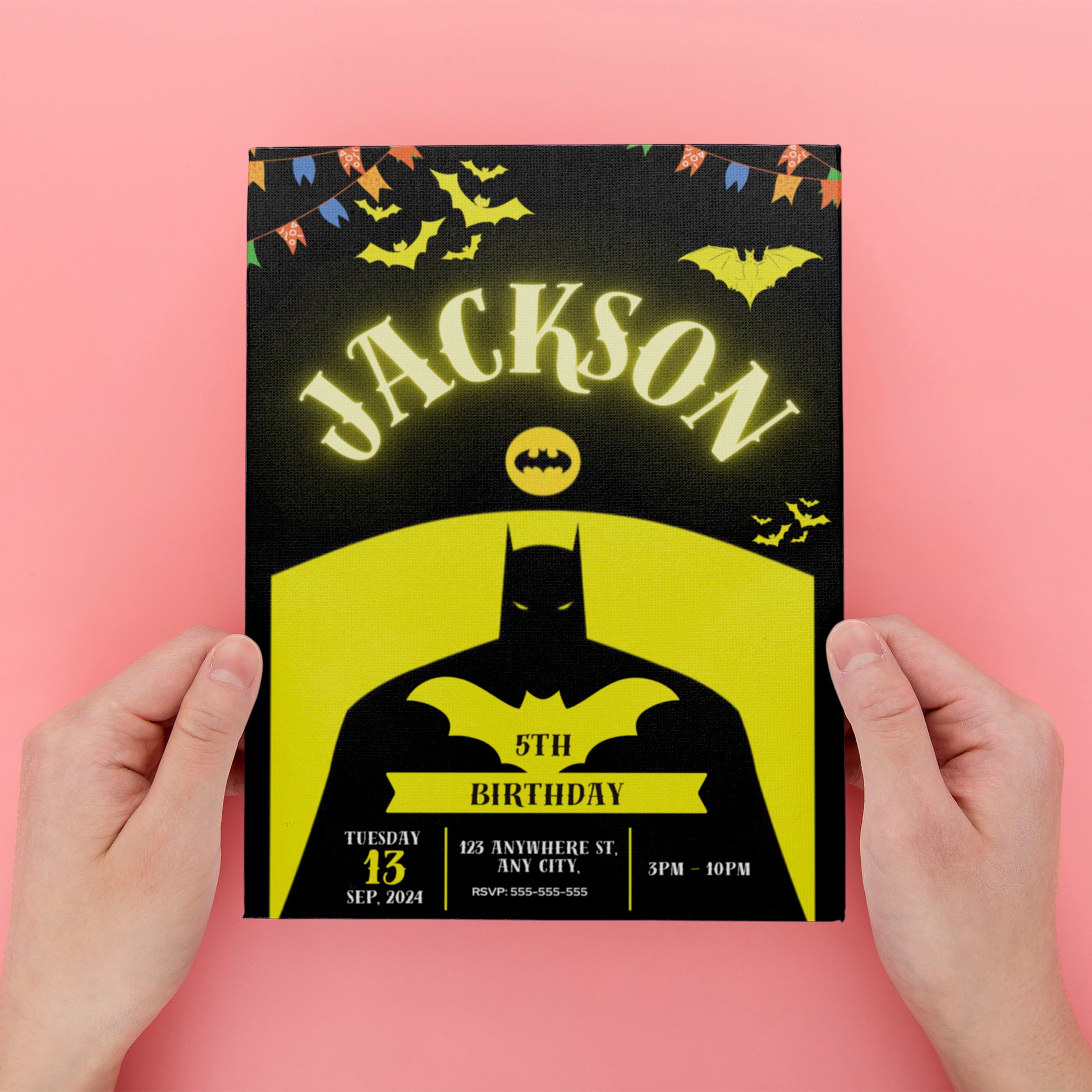 Batman Birthday Invitation Template - CreativeRino