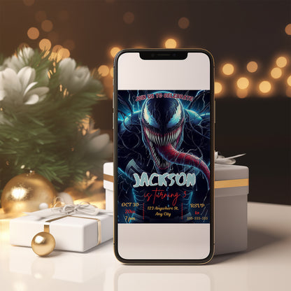 Venom The Last Dance Birthday Invitation Template - CreativeRino