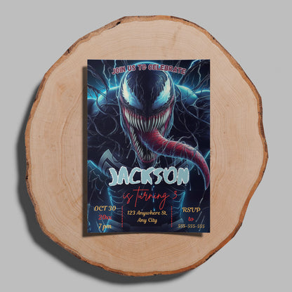 Venom The Last Dance Birthday Invitation Template - CreativeRino