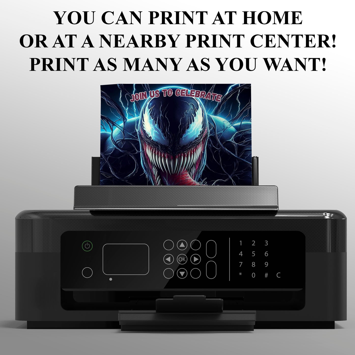 Venom The Last Dance Birthday Invitation Template