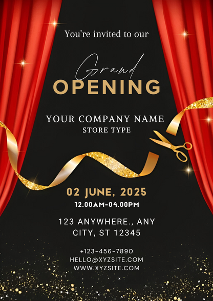 Business Grand Opening Invitation - CreativeRino