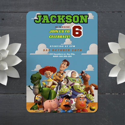 Toy Story Birthday Invitation Template - CreativeRino