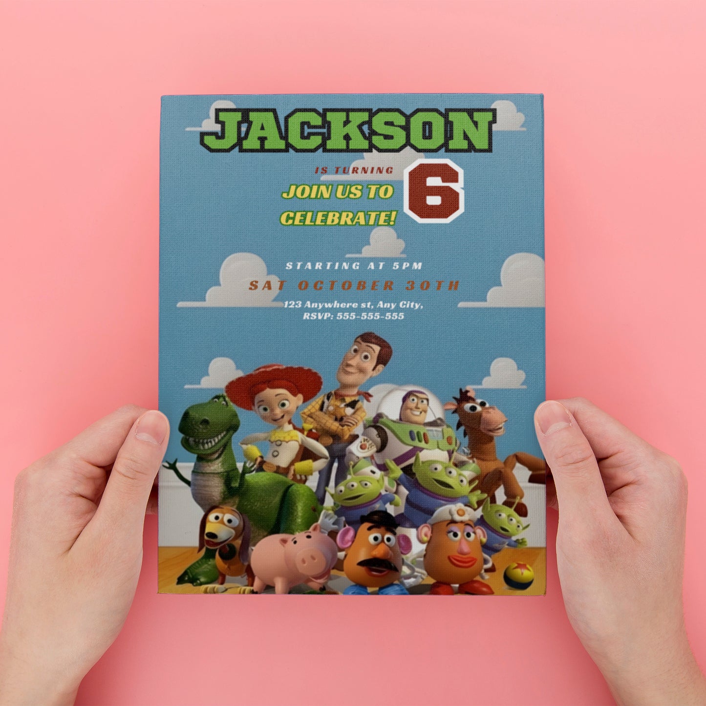 Toy Story Birthday Invitation Template - CreativeRino