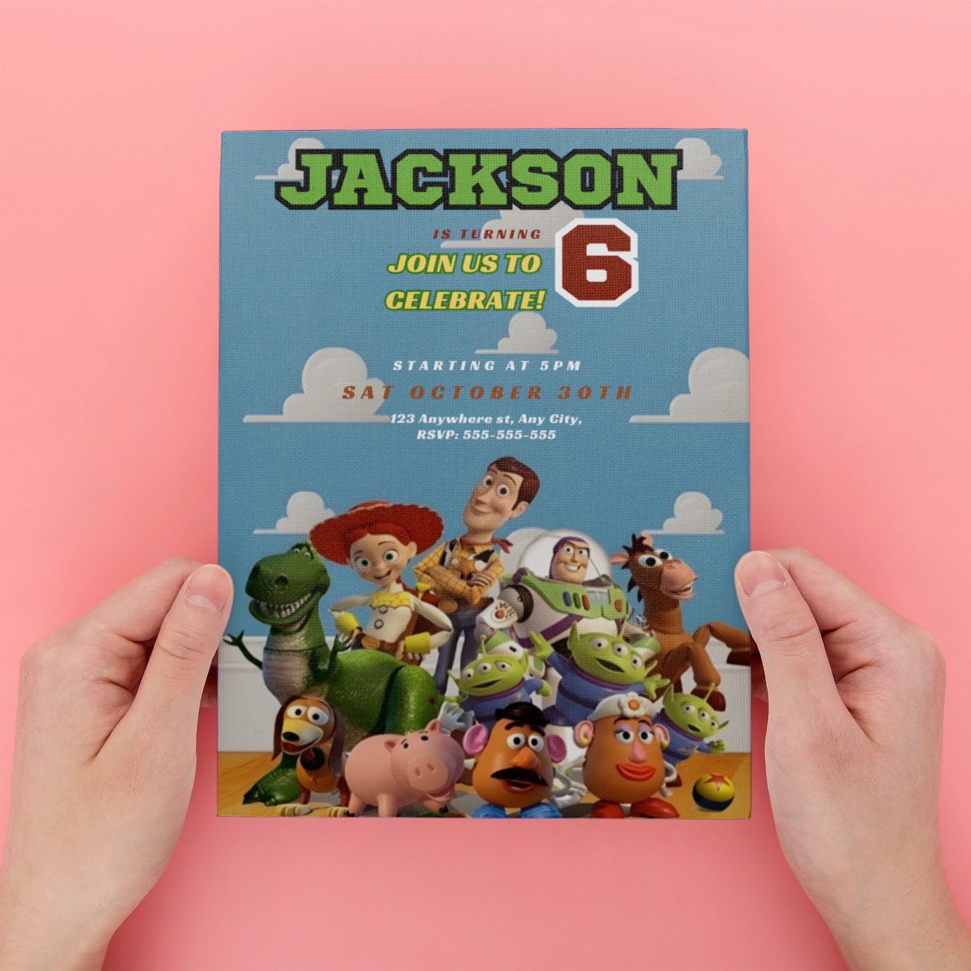 Toy Story Birthday Invitation Template - CreativeRino