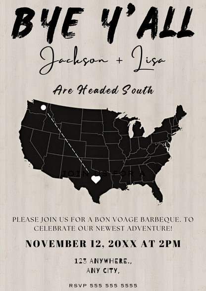 Going Away Farewell Party Invitation Template - CreativeRino