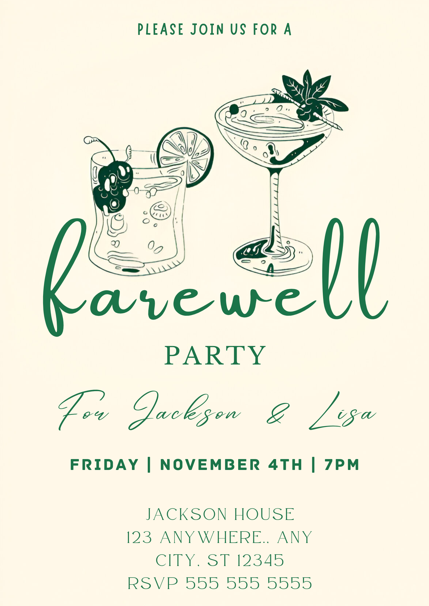 Farewell Party Invitation Template - CreativeRino