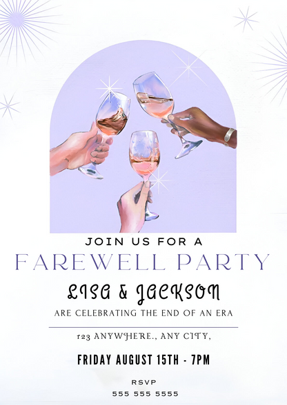 Farewell Party Invitation Template - CreativeRino
