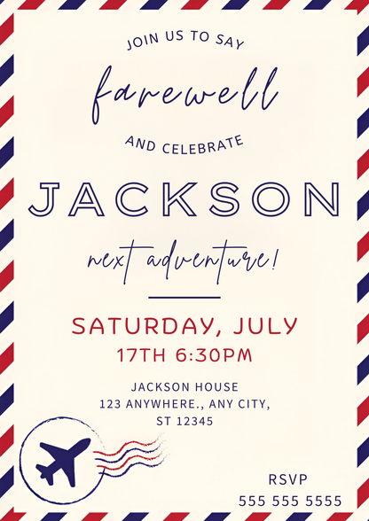 Farewell Party Invitation Template - CreativeRino