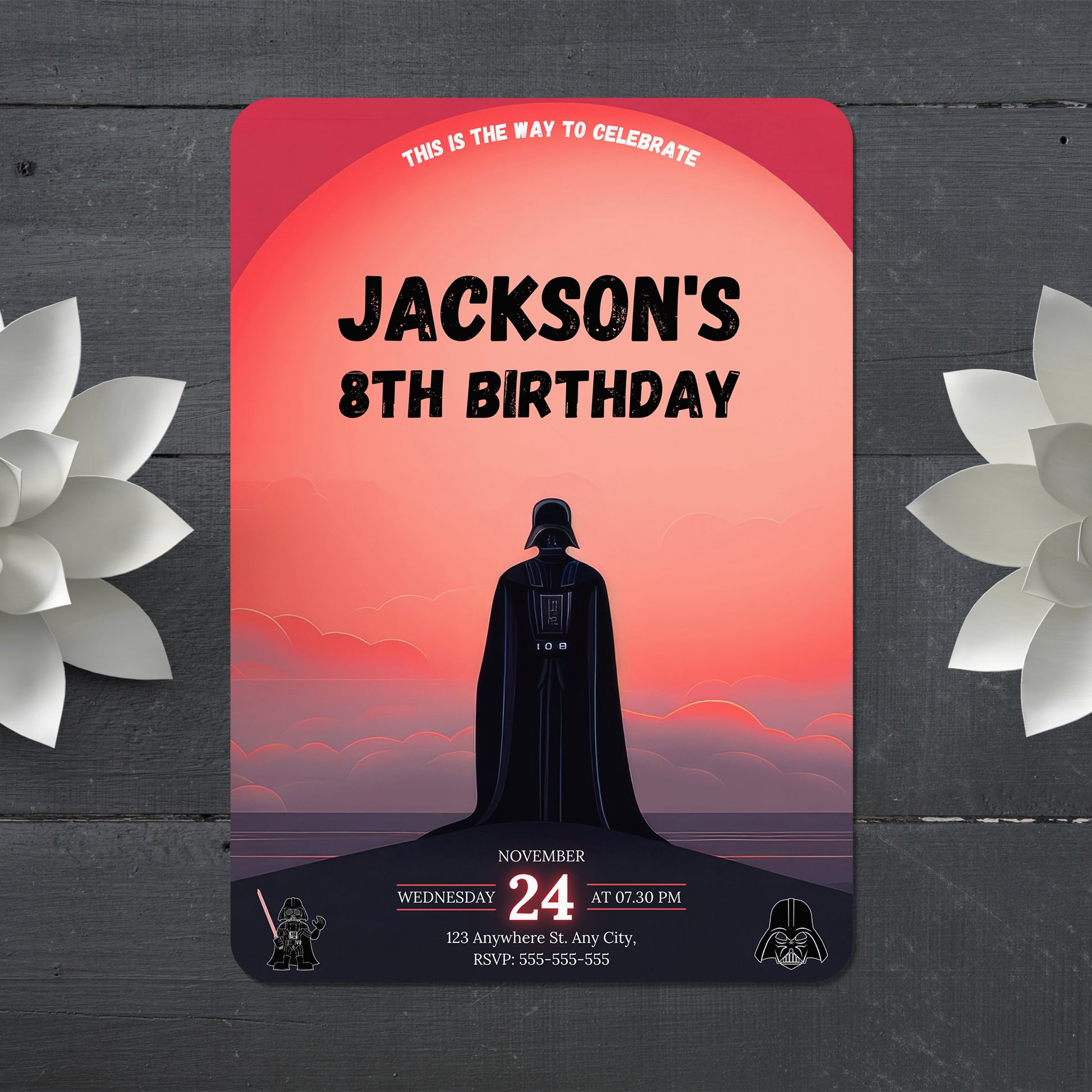Star Wars Birthday Invitation Template - CreativeRino
